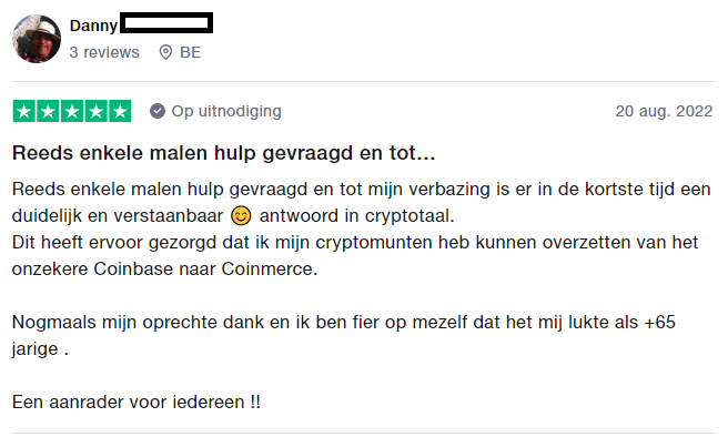 Op deze foto zie je trustpilot ervaringen