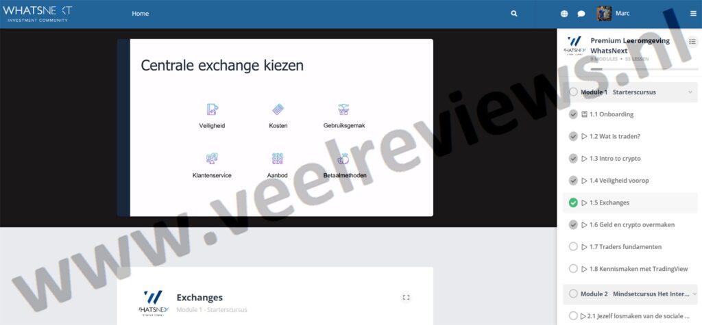 Op deze foto zie je de WhatsNext Starterscursus van WhatsNext Premium van WhatsNextCommunity