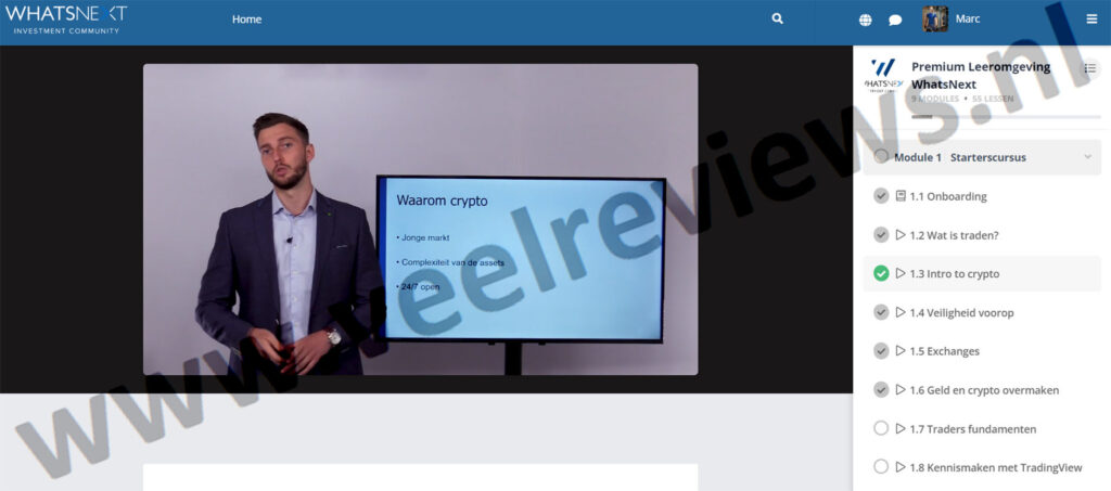 Op deze foto zie je de WhatsNext Starterscursus van WhatsNext Premium van WhatsNextCommunity