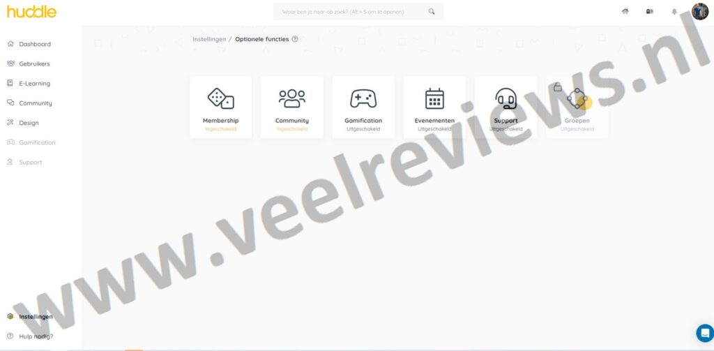 Op deze foto zie je hoe je een cursus kunt maken met huddle