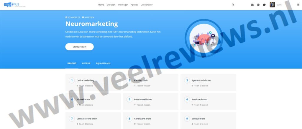 Op deze foto zie je de Neuromarketing cursus van de legeacy deal