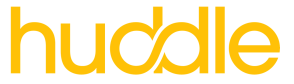 Op deze foto zie je het Huddle logo