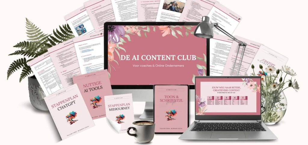 Op deze foto zie je de AI Content Club. Mijn #6 van Memberships over geld verdienen & financiële vrijheid