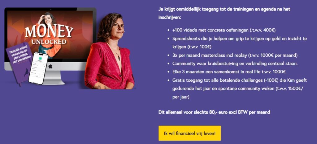 Op deze foto zie je Community: Money Unlocked van Kim de Graeve