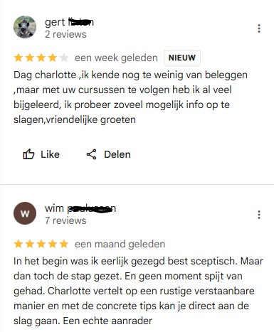 Op deze foto zie je Charlotte van Brabander ervaringen